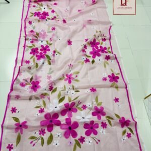 Premium Quality Maslin Handprint Saree